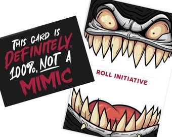 Definitivamente no es una postal mímica / DND / Amor, amistad / San Valentín / Dungeons & Dragons / Tarjeta de felicitación