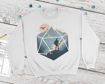 The d20 Champion Sweatshirt | dice dnd | rpg |  dungeons and dragons | dnd sweater