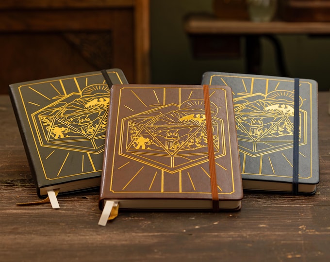 DnD 5e Luxury Player Journal - Two character sheets - For every class - Customized Notes - DnD Notebook - Dungeons and Dragons notes