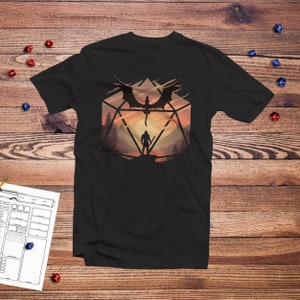 The Staredown d20 Shirt | epic dragon | dnd | dragons | d20 | dnd tshirt