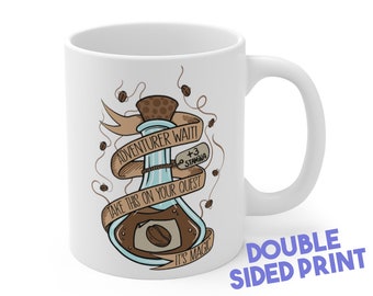 Coffee Potion Mug | Dnd gift | GM | Dungeons & Dragons | Dice | DM gift