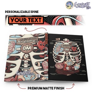 The Anatomy of the DM Personalizable Dungeons and Dragons Journal | DnD hardcover Notebook | Gift for DnD player DM | d20 Art