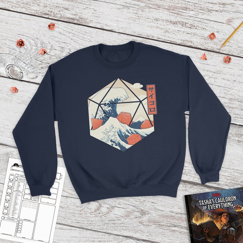 Tärningsvågens tröja | Dungeons and Dragons | tärningsset dnd | dnd | dnd-tröja bild 1
