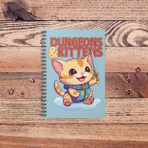 Dungeons & Kittens Notebook / Journal | cat | dungeons and dragons 5e | dnd | dnd journal
