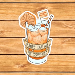 Ice cold player's tears sticker | DM gift | Dnd gift | Dungeons and Dragons present | rpg | dice | d20 | GM