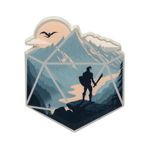 The d20 Champion Pin | DM gift | Gift for gamers | DnD gift | Dice | Dungeons and Dragons