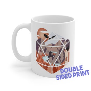The Arrival d20 Mug | dungeon master | present | dungeons and dragons | dnd cup