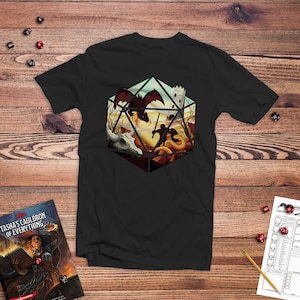 Camisa Dragon d20 / regalos dnd / regalo nerd / rpg / camiseta dnd