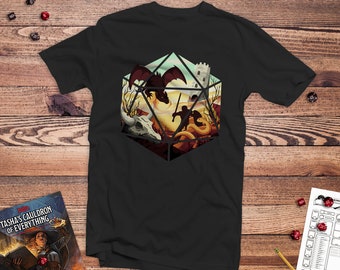 Drache d20 Shirt | dnd Geschenke | nerdiges Geschenk | Rollenspiel | dnd tshirt