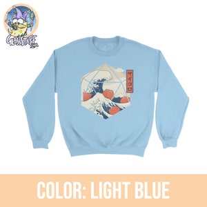 Tärningsvågens tröja | Dungeons and Dragons | tärningsset dnd | dnd | dnd-tröja Light Blue