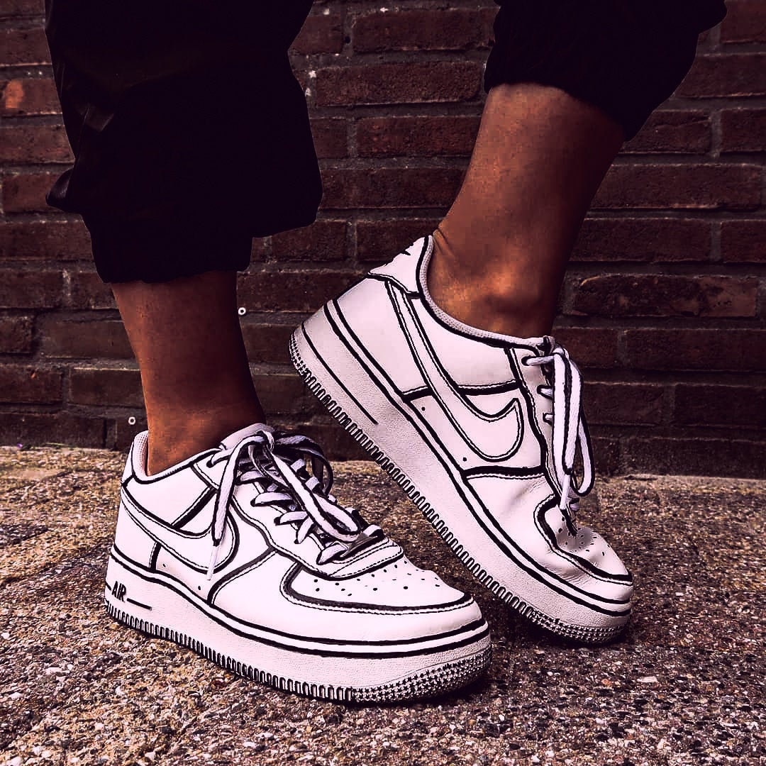 Nike Air Force 1 cartoon Etsy