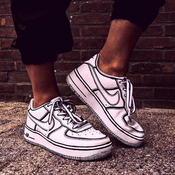 cartoon nike air force 1