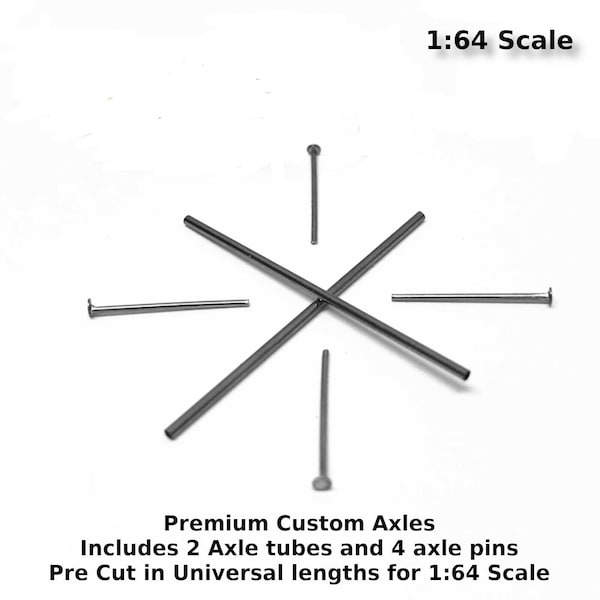 Premium Adjustable AXLES for Real Riders Wheels Rims Tires 1/64 Scale