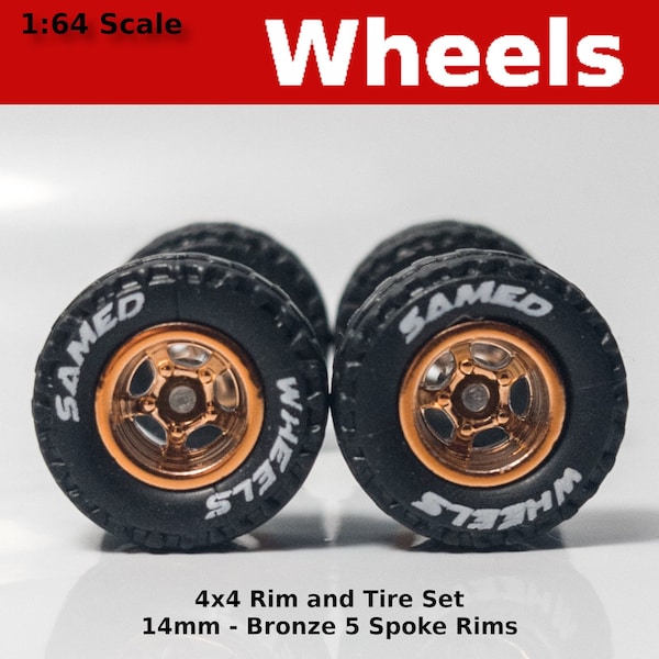 14mm 4x4 Truck Tire Sets - Bronze 5 spoke