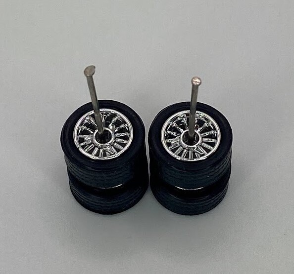 10/10mm Chrome 15 Spoke Low Rider Real Riders Wheel Set for 1/64 - Etsy
