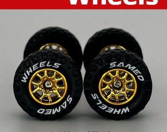 17mm 4x4 Truck Tire Sets - Gold 10 spoke White Lettering