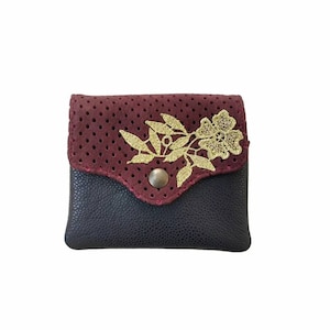Bellows Leather Wallet-Leather Case-Wallet-Gift for Women-Leather Pouch