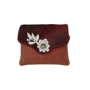 Bellows Leather Wallet-Leather Case-Leather Pouch-Gift for Women