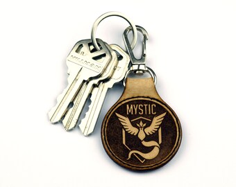 Pokemon Go Team Instinct Metal Keyring Keychain Bag Clip Keys Chain 