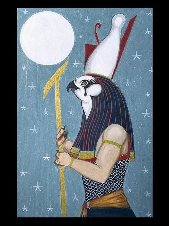 Horus Egyptian God Print - Etsy