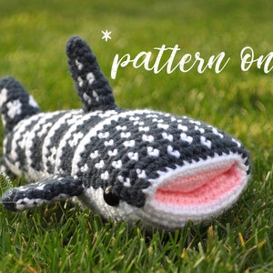 PATTERN DIGITAL DOWNLOAD** Winter the Mini Whale Shark Crochet Stuffed Animal Pattern