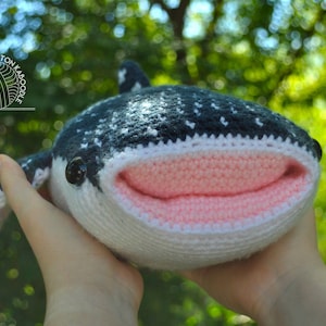 PATTERN DIGITAL DOWNLOAD Whitney the Whale Shark Crochet Stuffed Animal Pattern image 6