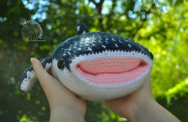 PATTERN DIGITAL DOWNLOAD Whitney the Whale Shark Crochet Stuffed Animal Pattern image 6