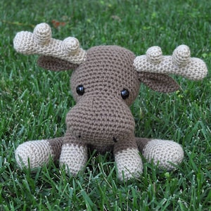 Murray the Moose Crochet Stuffed Animal - Made to Order