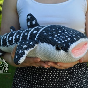 PATTERN DIGITAL DOWNLOAD Whitney the Whale Shark Crochet Stuffed Animal Pattern image 3