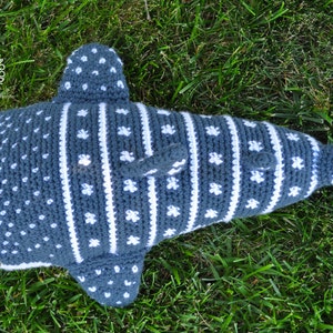 PATTERN DIGITAL DOWNLOAD Whitney the Whale Shark Crochet Stuffed Animal Pattern image 4