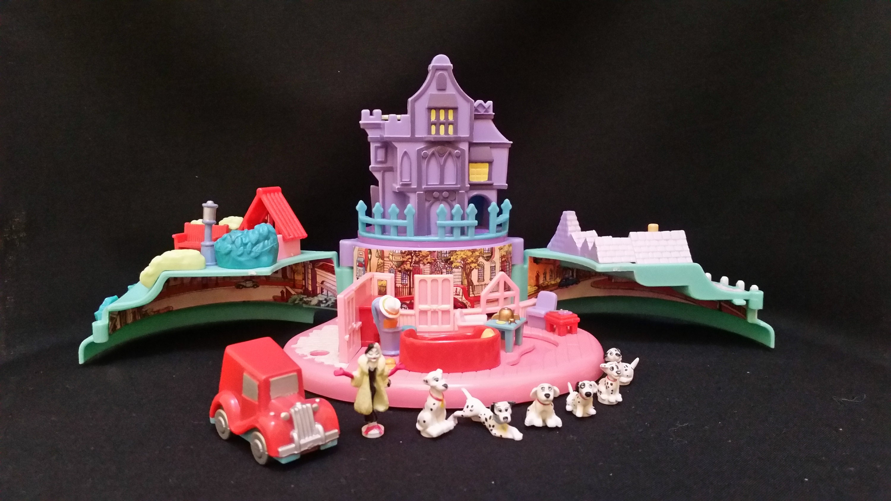 Bluebird VINTAGE SET POLLY POCKET BLUEBIRD DISNEY LES 101 DALMATIENS COMPLET Bluebird VINTAGE SET POLLY POCKET BLUEBIRD DISNEY LES 101 DALMATIENS COMPLET