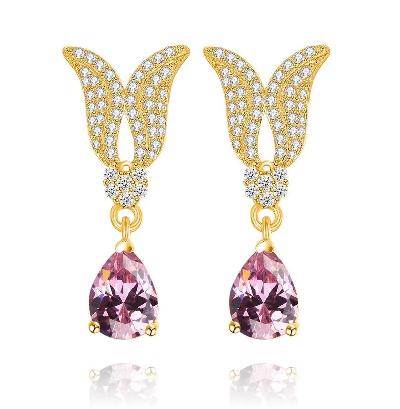 Amethyst Emerald,Ruby,Sapphire Gemstone earrings