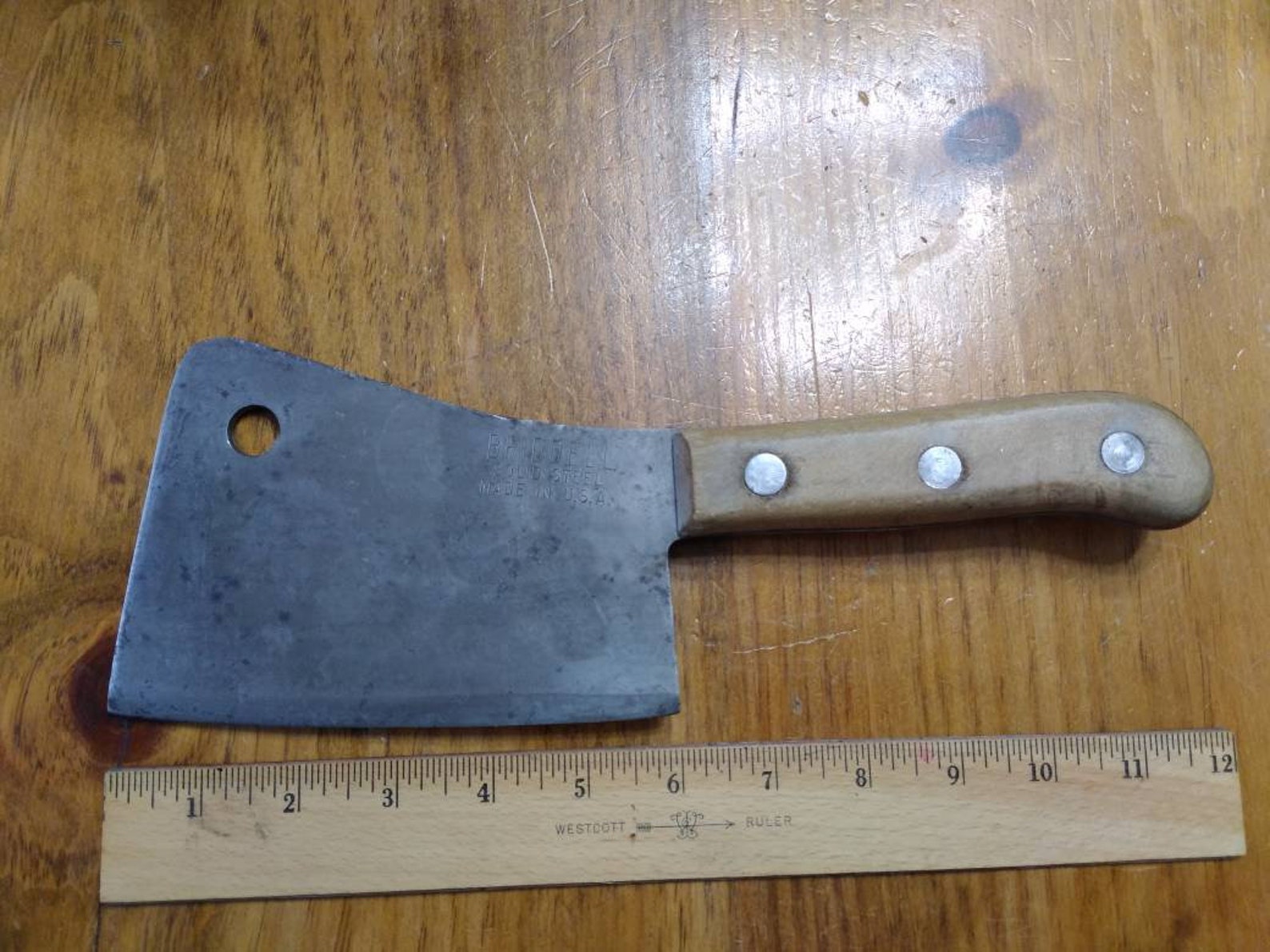 Vintage Briddell Meat Cleaver Etsy
