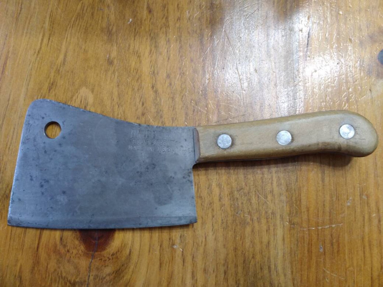 Vintage Briddell Meat Cleaver Etsy