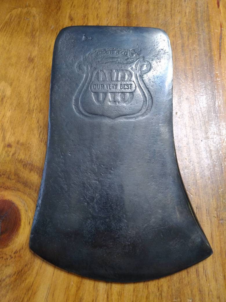 Large 4 1/2 lb. Embossed Our Very Best Axe Head Etsy