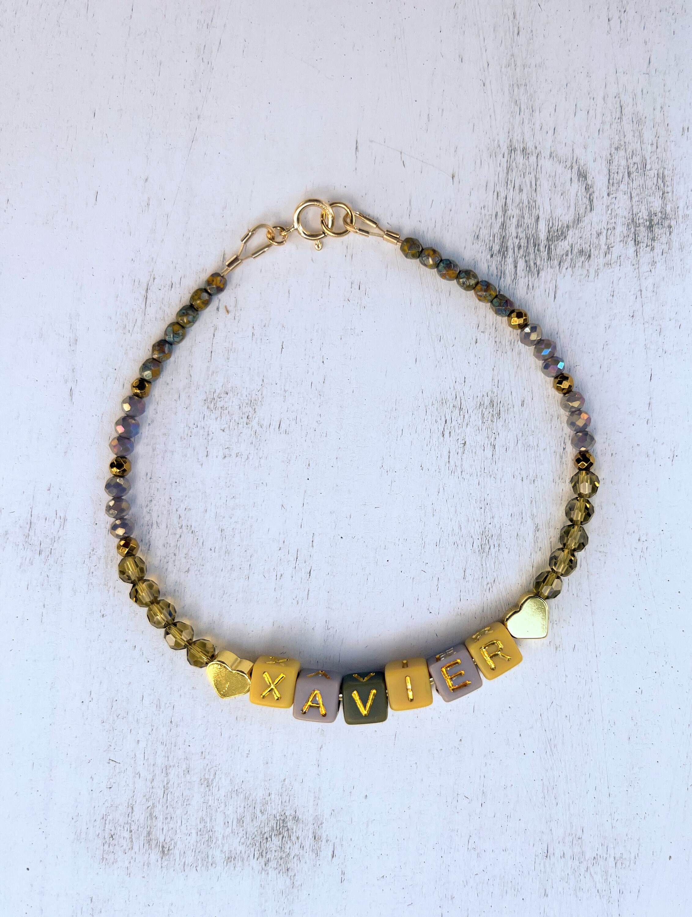 Pulsera con nombre personalizado - Estilo Xavier