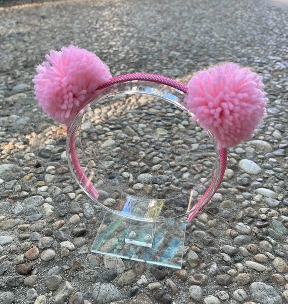 Pink Pom Pom Headband - Etsy display picture 3