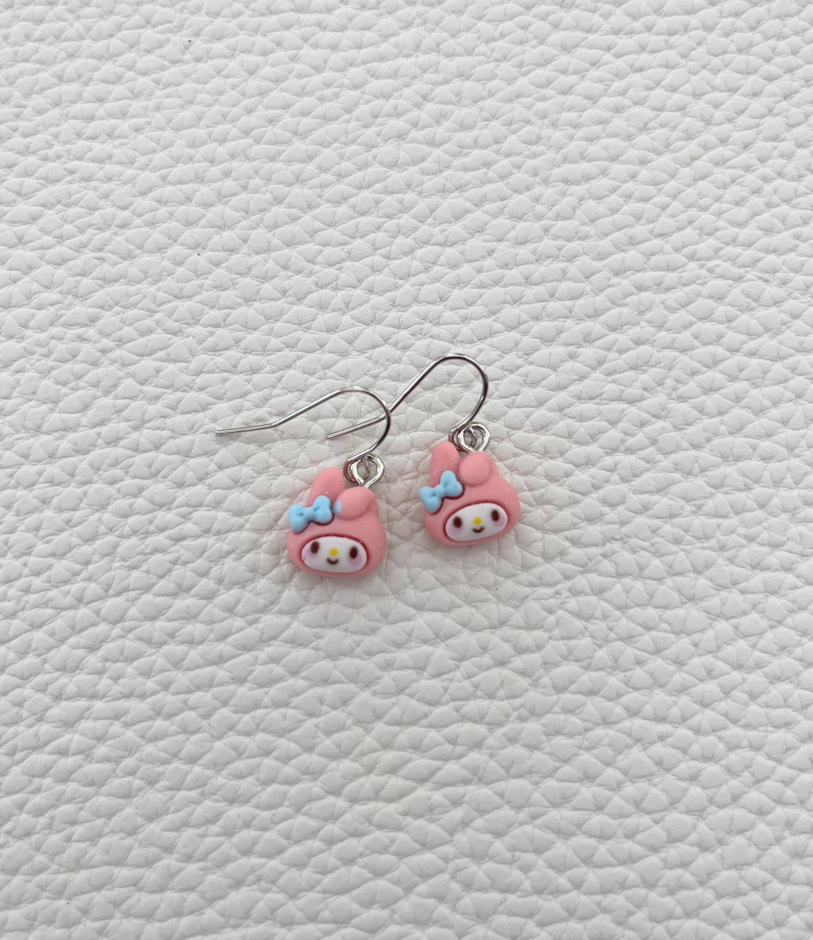 My Melody - Orecchini Oversize A Forma Di Personaggio Sanrio, Ipoallergenici - 2