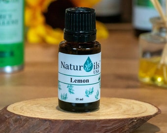 Lemon Essential Oil | 15 ml | Pure Lemon Oil | Essential Oil Gifts | Aromatherapy Oils | Plant Based Gifts | Relaxation Oil