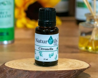 Citronella Essential Oil | 15 ml | Pure citronella Oil | Essential Oil Gifts | Aromatherapy Oils | Plant Based Gifts | Relaxation Oil