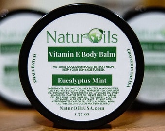 Vitamin E Body Balm | Moisturizing Skin Balm| Natural Skin Care | Scar Therapy | Dry Skin Balm | Soft Skin | Anti Aging
