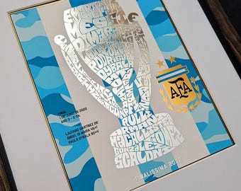 Argentina La Albiceleste Finalissima 2022 Silver Foil Poster | argentina poster, argentina art, messi poster, messi art, argentina copa