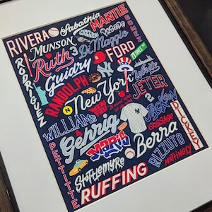 New York Yankees Legends Poster | new york yankees art, new york yankees poster, yankees poster, new york art