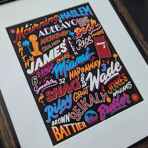 Miami Heat Legends Poster | Miami Heat Art, Miami Heat Poster, Heat Championship