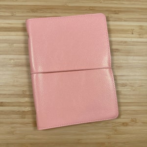 SB-52-PK || Pink vegan leather sticker album with 52 sleeves to hold a year of kits!