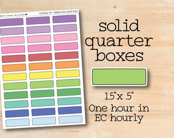 FUNC-09 || Solid quarter box stickers