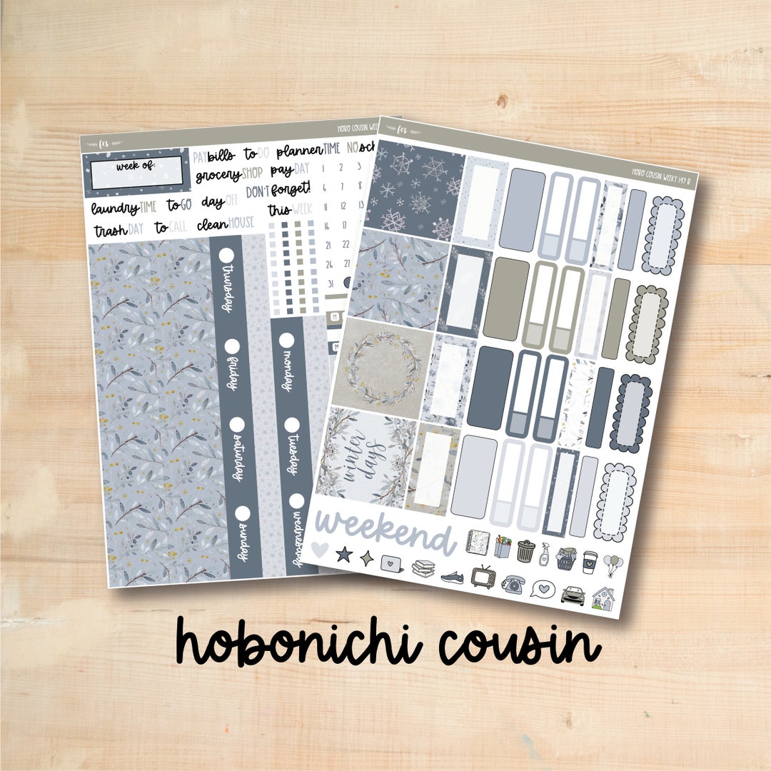 HC Weekly 149 WINTER DAYS Hobonichi Cousin Weekly Kit - Etsy