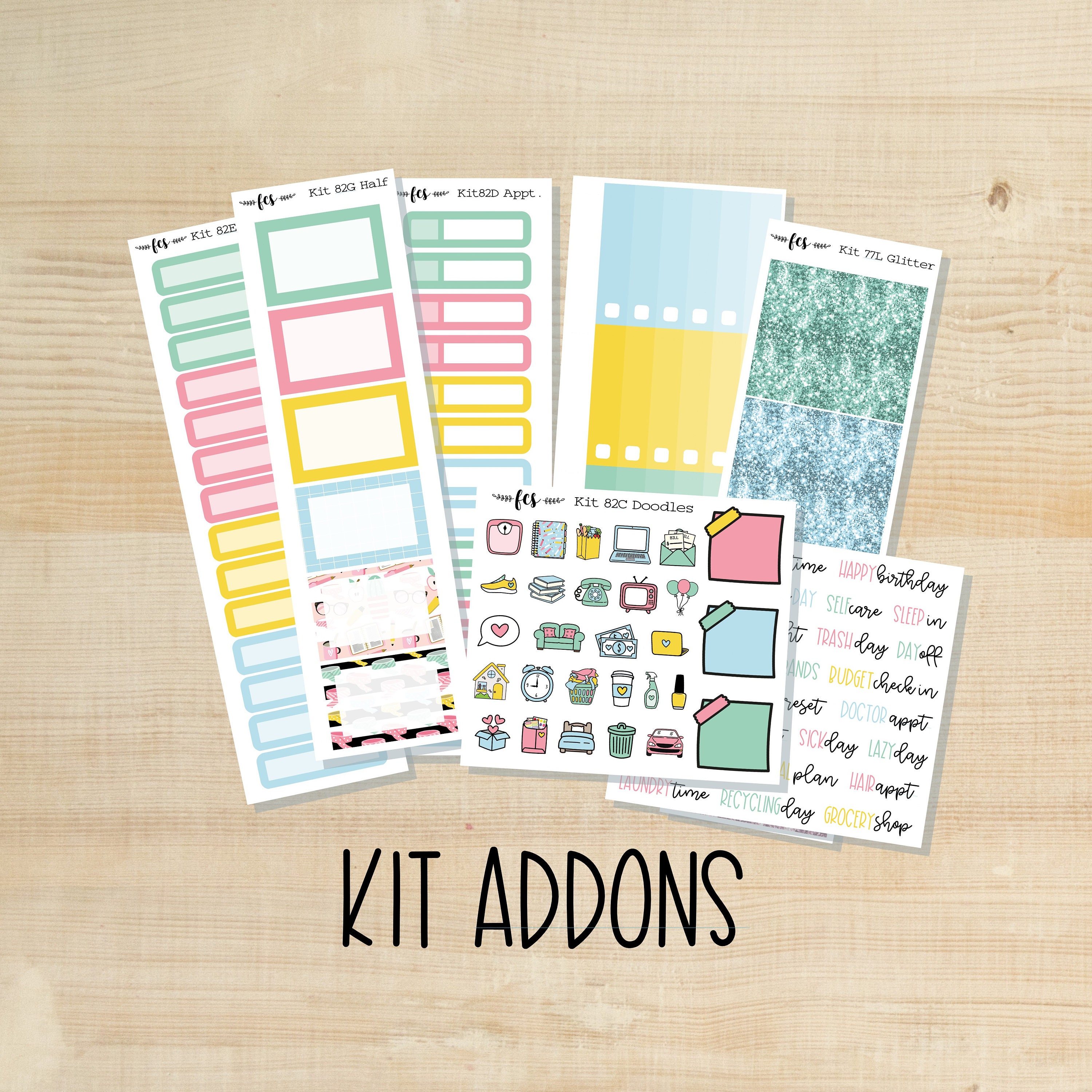 KIT-82 || BACK to SCHOOL kit add-ons | skinny washi | bottom washi | …