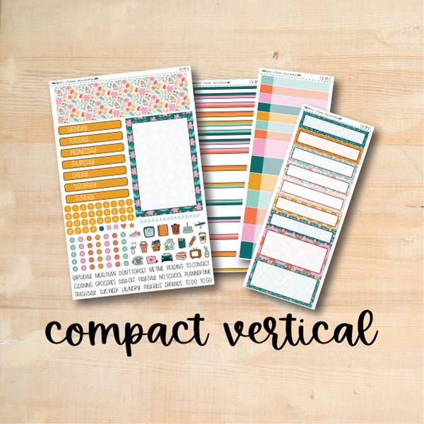 CV 179 || SUMMER SUN Erin Condren A5 Compact Vertical Kit