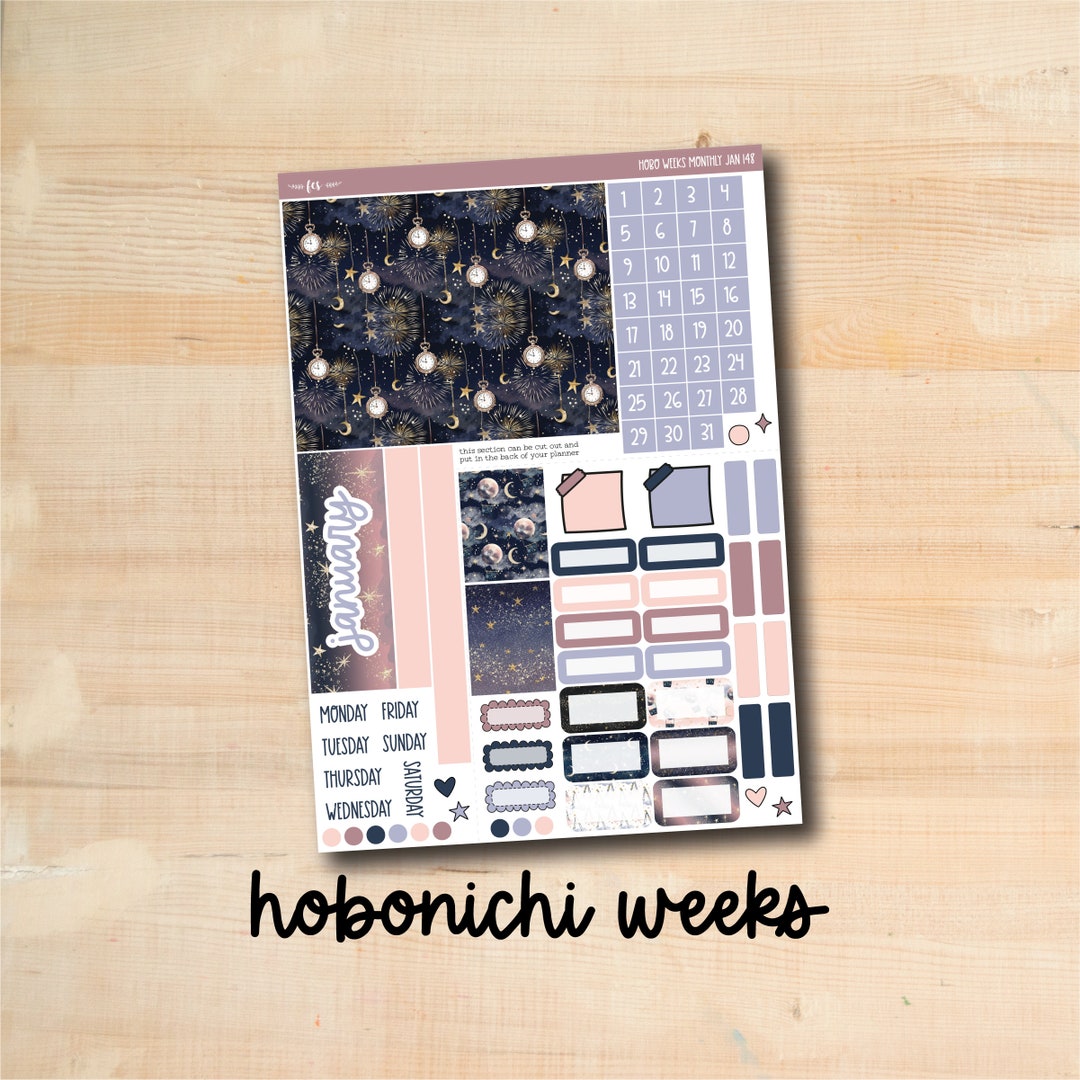 HW-JAN148 NEW YEAR January Hobonichi Weeks Monthly Kit - Etsy